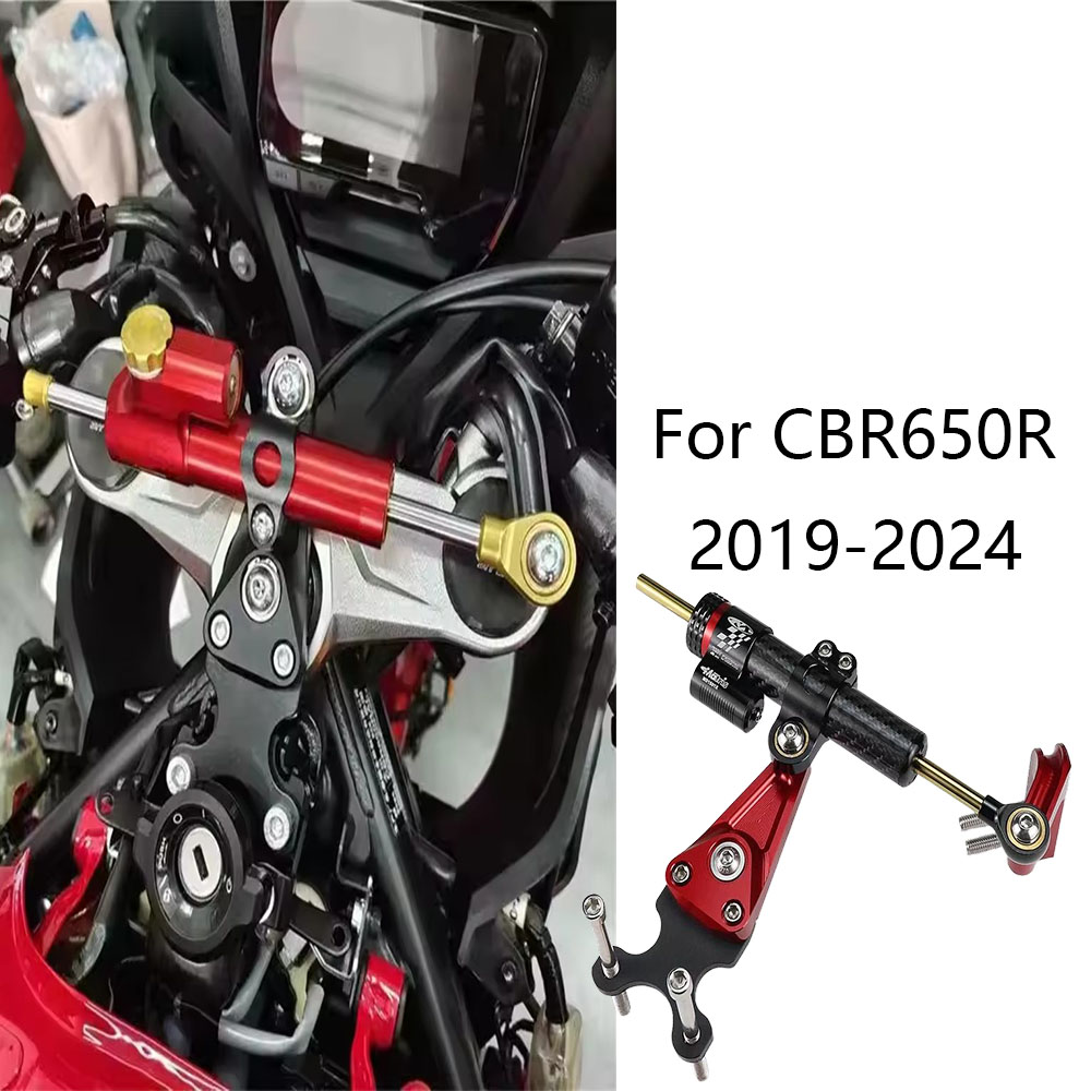 Steering Damper Stabilizer Kit Cnc - (2019-2024) Motorcycle Damper Steering Stabilizer Kit