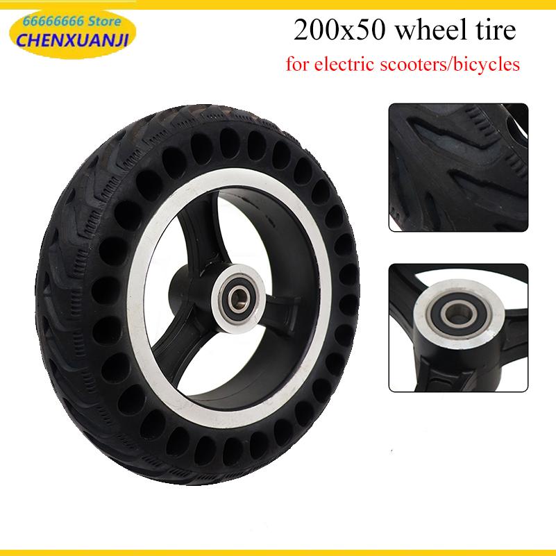 Scooter Tire - Preferred 200x50 honeycomb through-hole wheels, tires,