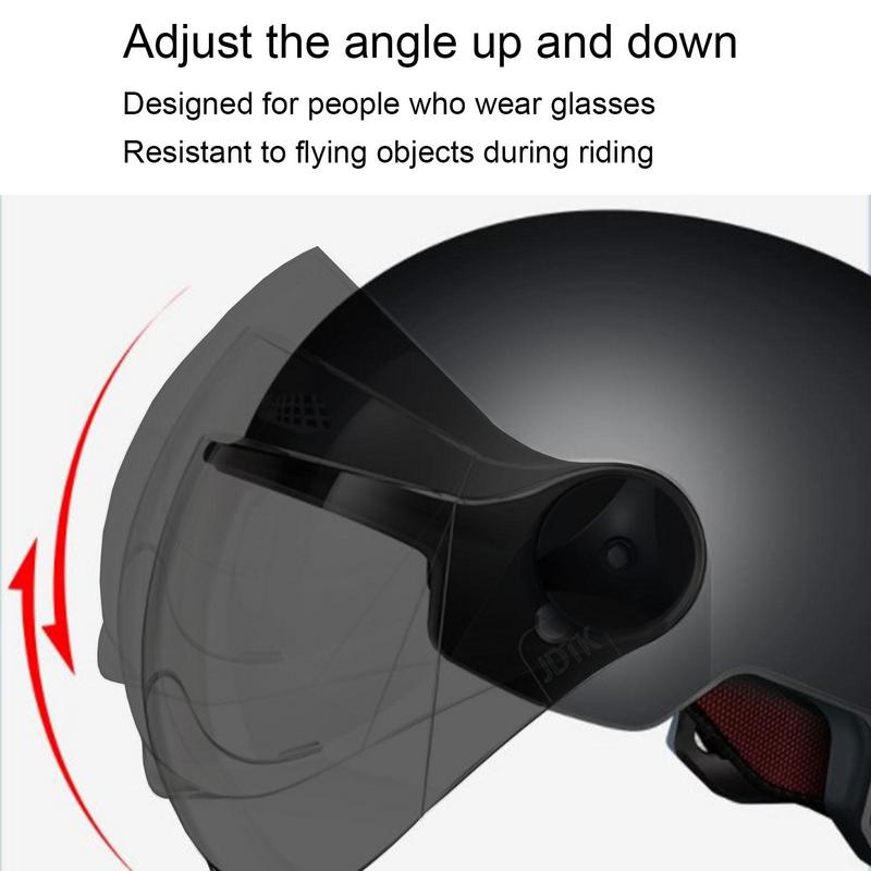 Motorcycle Helmet Jet Style Bi - Scooter Helmet Set recension och pris