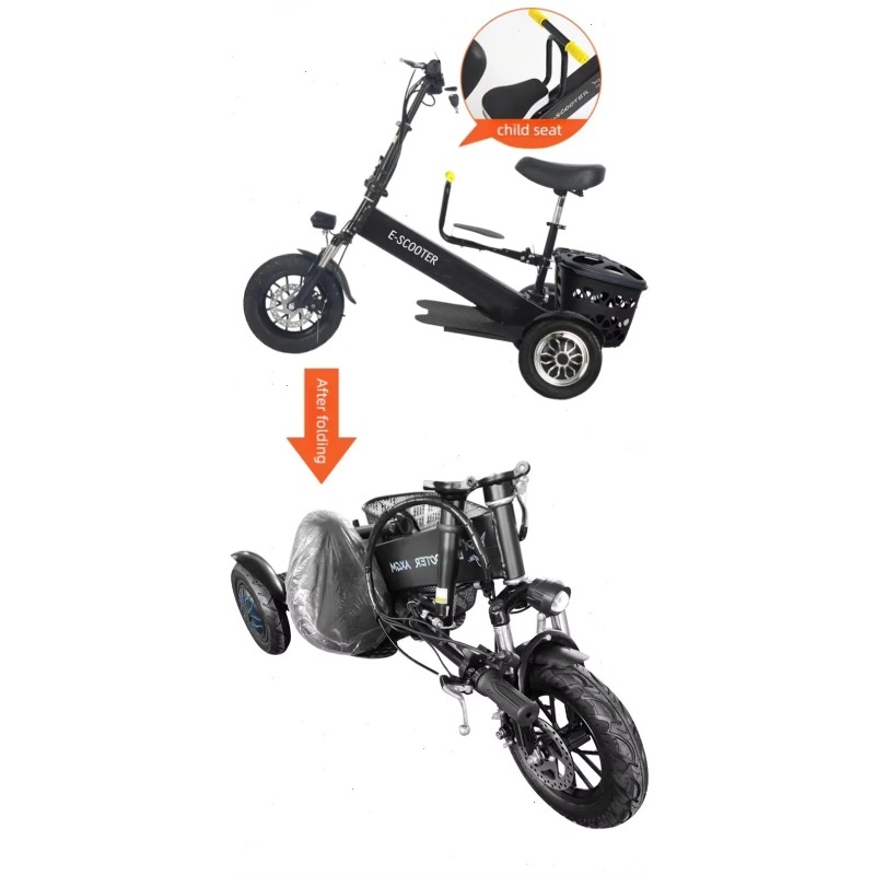 【2026】3 Wheel 2 Seats Folding  - Scooter Tire recension och pris