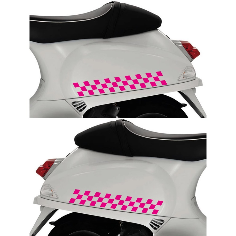 2pcs Checkered Flag Motorcycle - Scooter Helmet Set recension och pris